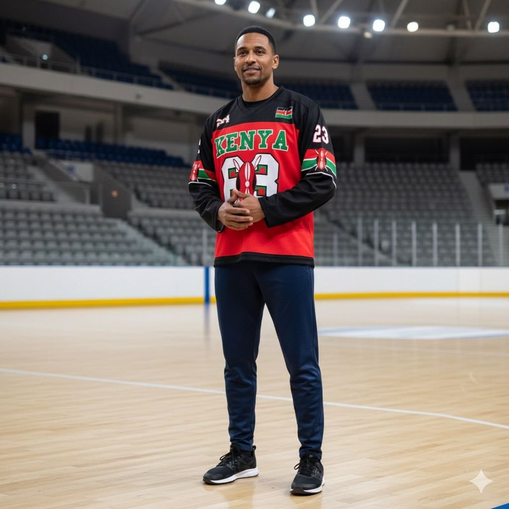 Red - Black Kenya Baseball Shirt - Long Sleeved - Image 3