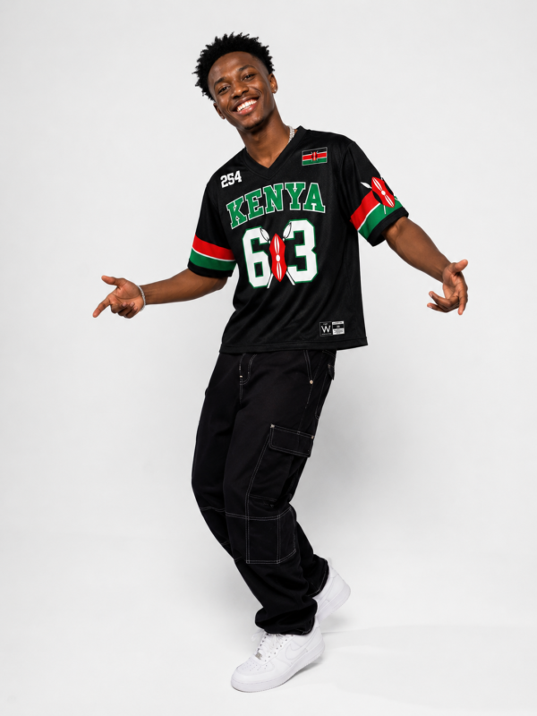 Black - Black Kenya Baseball Shirt - Short Sleeved (Copy)